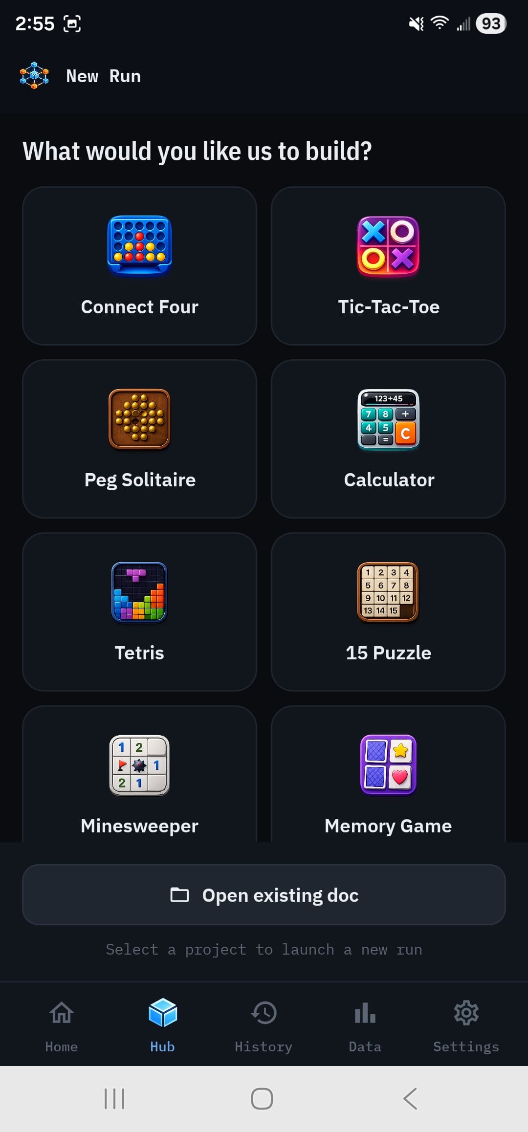 A library of starting points