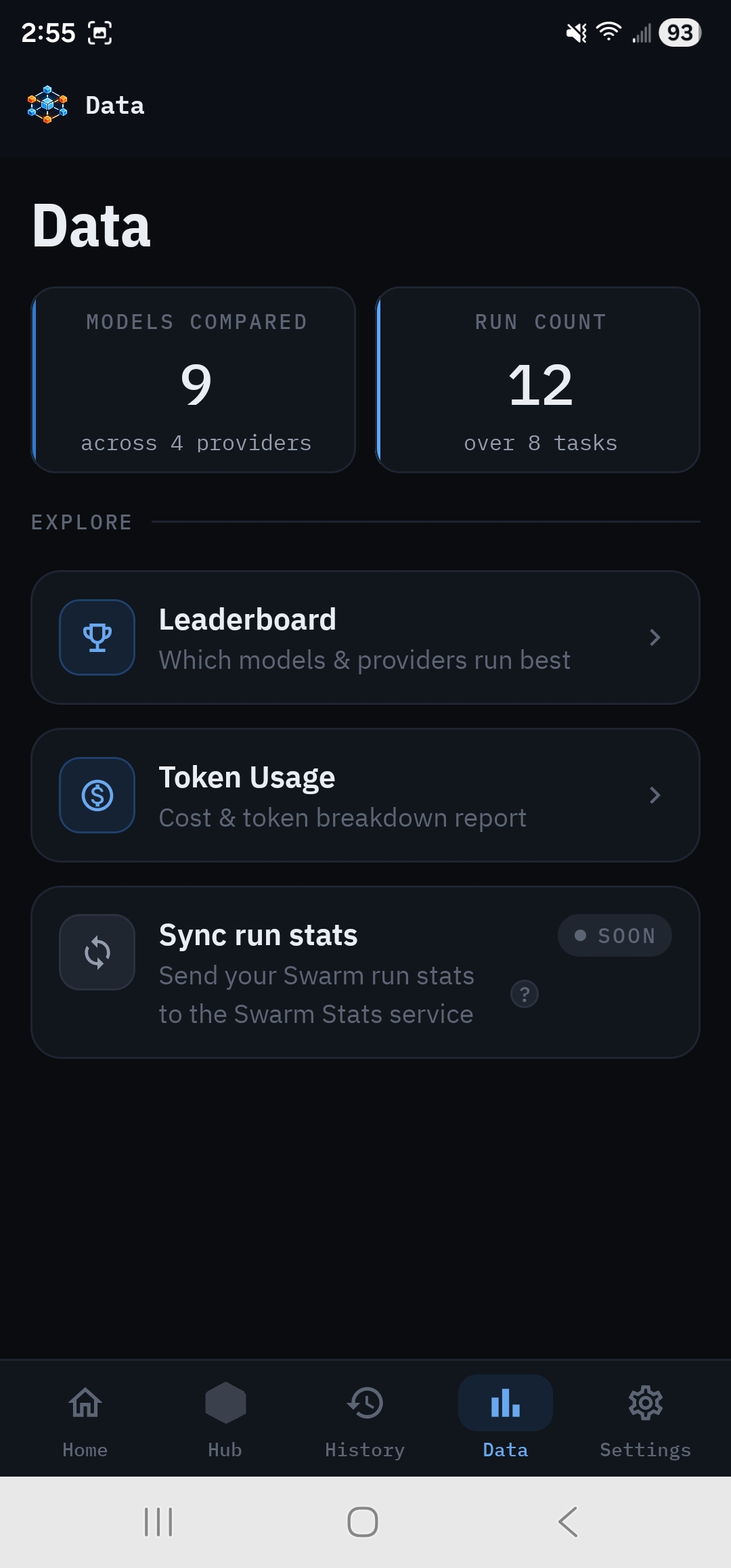 Data tab