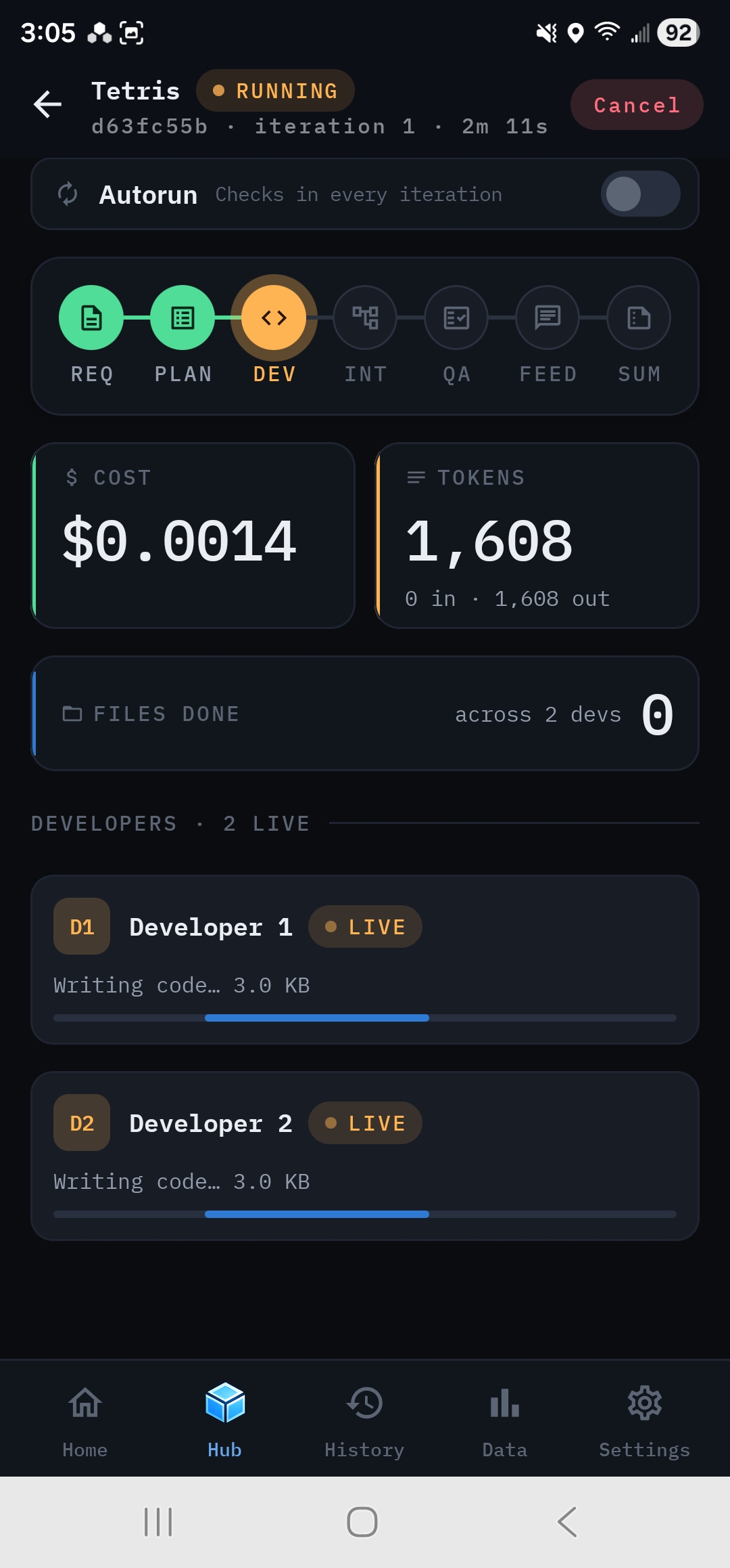 Development phase